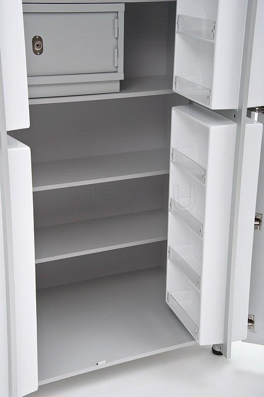 ША.02.00 (1100-650-1910) Аптечный шкаф для медикаментов с металлическим трейзером, серия "Бест"