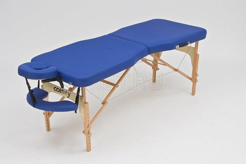 Wendermann Wood Advanta Складной массажный стол с рамой из бука, синий - серия Professional от производителя