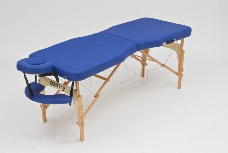 Wendermann Wood Advanta Складной массажный стол с рамой из бука, синий - серия Professional от производителя