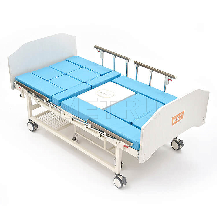 MET INTEGRA Механическая функциональная медицинская кровать с  интегрированным креслом-каталкой MET