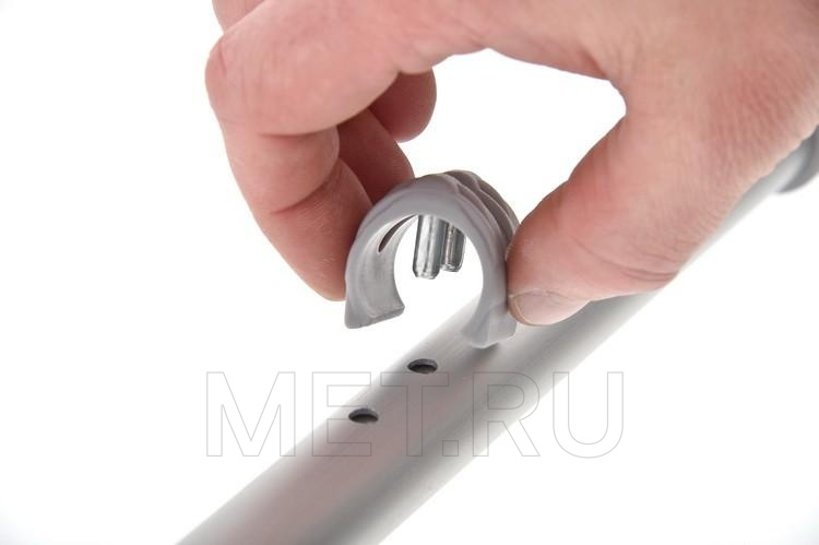 MIKIRAD 12/MR.F Трость опорная с рукояткой-крюком для средней кисти MET