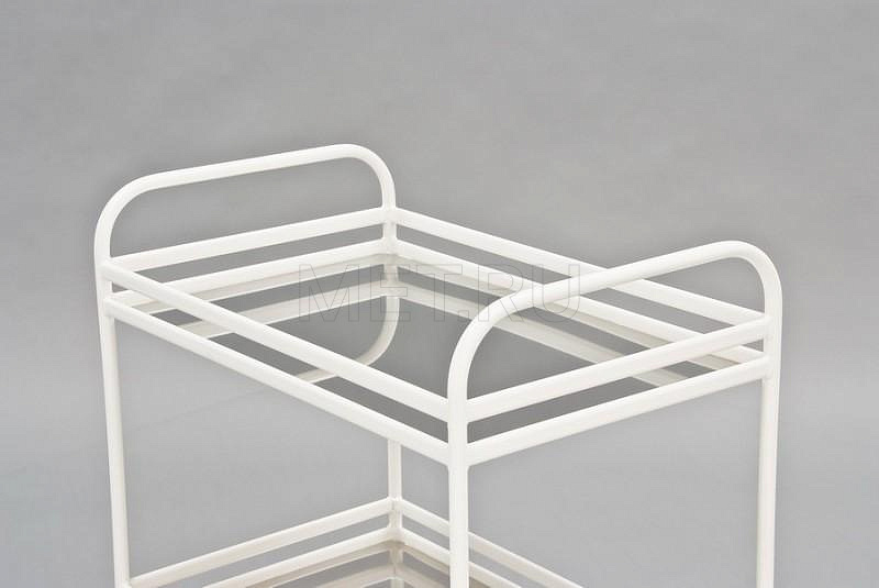 МСК-504 Столик инструментальный сварной, полки- нерж.сталь