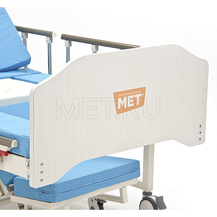 MET INTEGRA Механическая функциональная медициская кровать с  интегрированным креслом-каталкой МЕТ