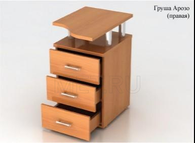 Тумба МЕТ ЛуганоТМ 28.17П Правосторонняя криволинейная тумба от производителя