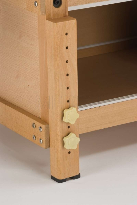 Wenderman Wood 2A Массажный стол стационарный с рамой из бука, синий
