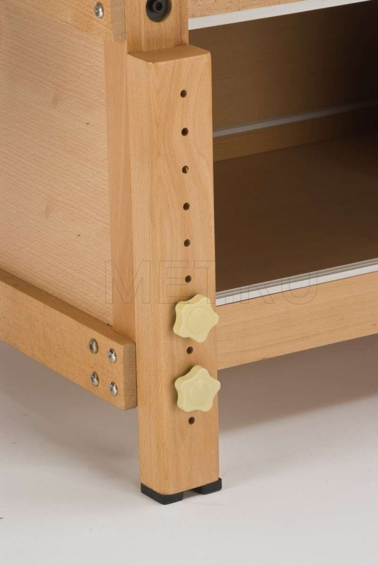 Wenderman Wood 2A Массажный стол стационарный с рамой из бука, синий