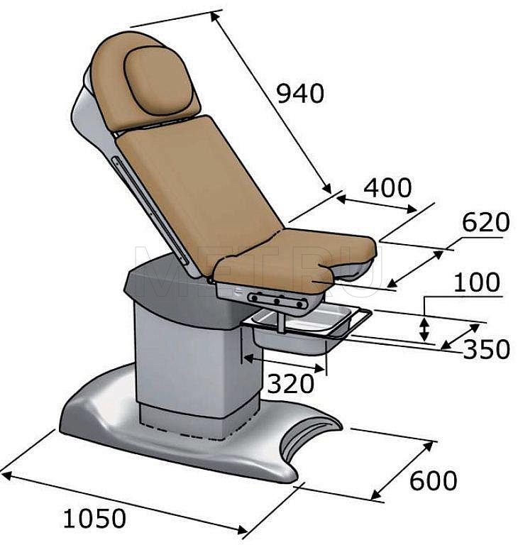 КГМ-3П Кресло гинекологическое MET