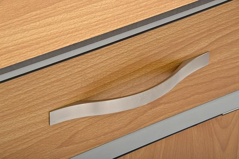 Алюминиевый каркас Тумба прикроватная из HPL-пластика с поворотно выдвижным столиком МЕТ