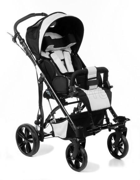 Vitea Care Meyra JUNIOR PLUS Детская коляска-книжка для больных ДЦП с регулировкой наклона спинки и сиденья, и пневматическим шасси от производителя