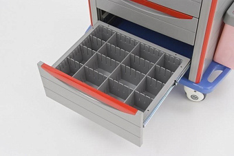 Стол для экстренной реанимации с большим ящиком внизу