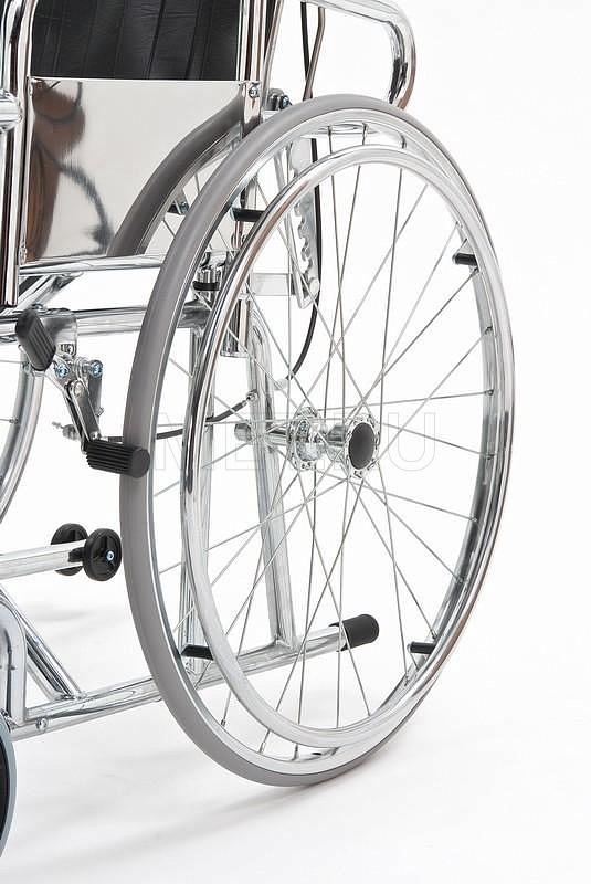 FS954GC-46, Кресло-коляска с высокой спинкой сиденье -кож.зам.