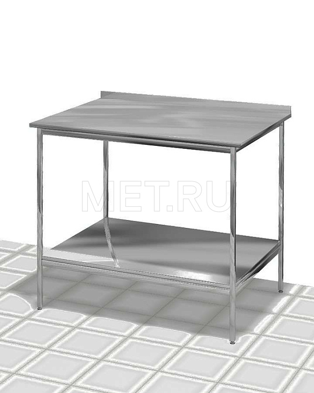 AT-B62.6 Стол медицинский технологический с отбортовкой нерж. от производителя