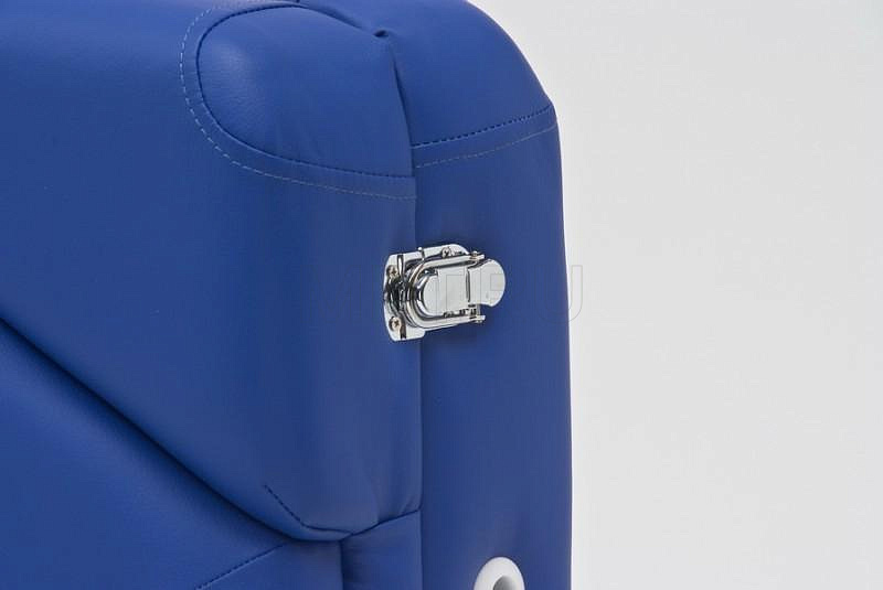 Wendermann Wood 09 синий Массажный стол с подъемным подголовником и усиленной рамой - серия Professional MET