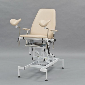 Гинекологическое кресло на гидроприводе, бежевое