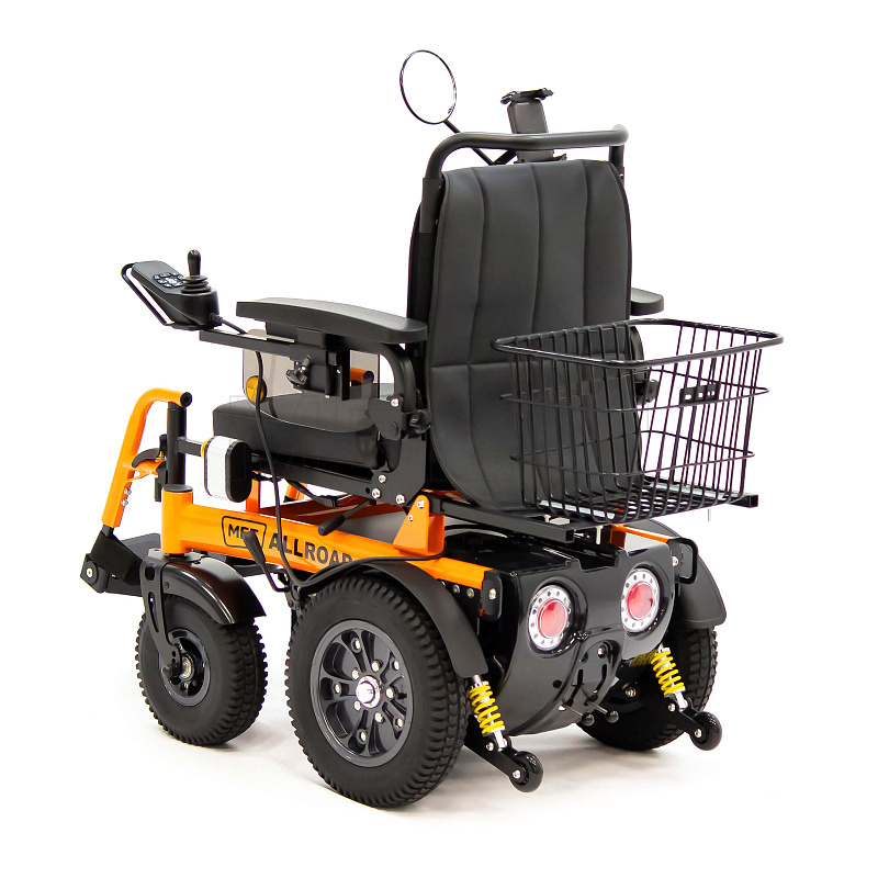MET ALLROAD Кресло-коляска с электроприводом, в комплекте с корзиной и светодиодными фарами MET