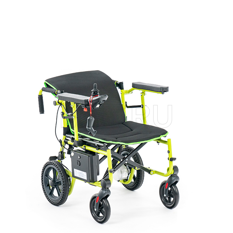 MET Compact 15 Суперлегкая электроколяска, складная, с пультом ДУ для сопровождающих лиц
