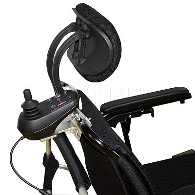 LK36B Чёрное Кресло-коляска малогабаритное складное с электроприводом