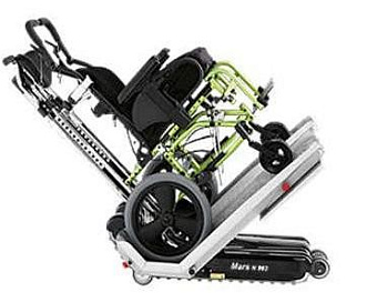 Подъемник гусеничный с площадкой для кресла коляски