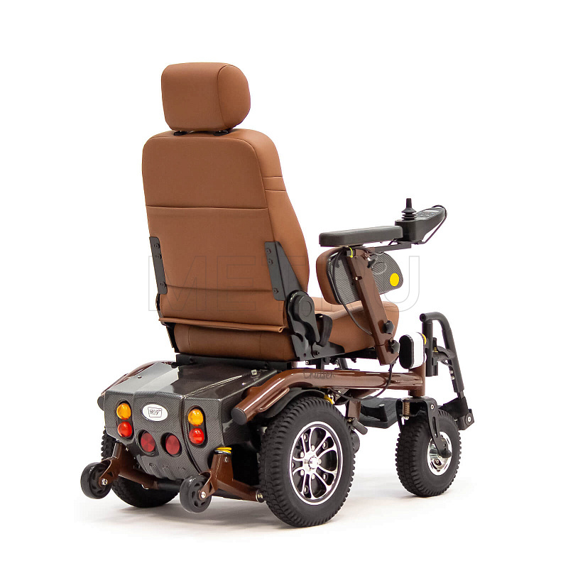 MET CRUISER 21 Кресло-коляска электрическая с сиденьем автомобильного типа коричневого цвета