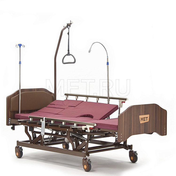 МЕТ REALTA Кровать-кресло с "ушками" - для сна в положении сидя,   с регулировкой высоты, с переворотом и туалетом МЕТ