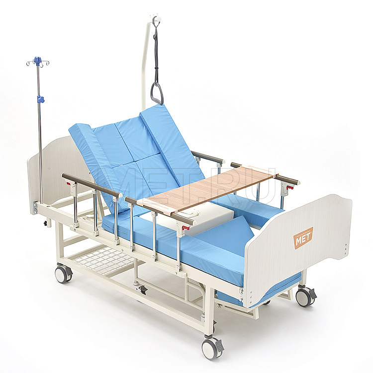 MET INTEGRA Механическая функциональная медициская кровать с  интегрированным креслом-каталкой MET