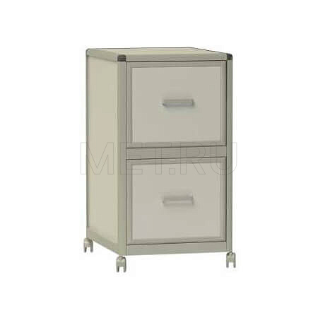 ТЛп.06.00 ПЛАСТИК Тумба лабораторная с двумя файловыми ящиками