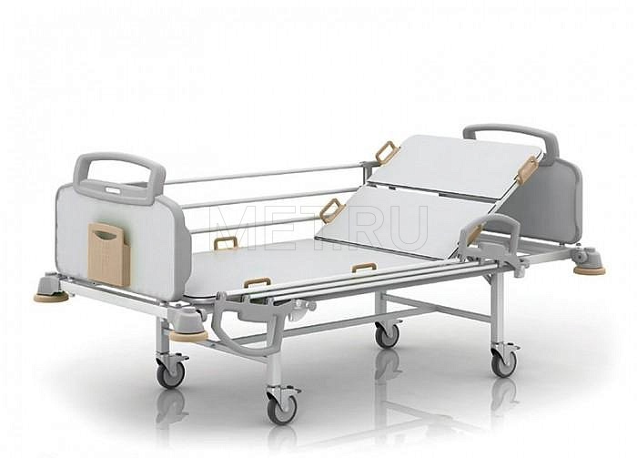 NORMA Двухсекционная кровать с винтовой регулировкой головной секции MET