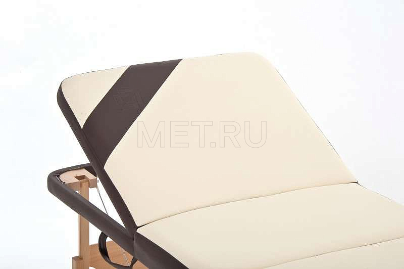 JF-AY01 3-х секционный массажный стол складной из дерева Крем/Коричневый МЕТ