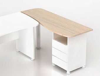 Правосторонний топ приставной тумбы