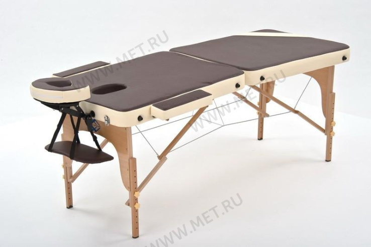Wendermann Wood 01 (JF-AY01) Массажный складной стол с рамой из бука, коричнево-кремовый от производителя