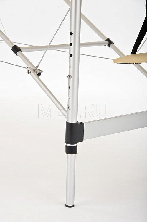 JFAL03А Легкий трёхсекционный алюминиевый массажный стол, бежевый МЕТ