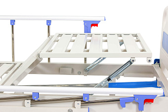 Медицинская кровать механическая четырехсекционная с вставками из ABS-пластика