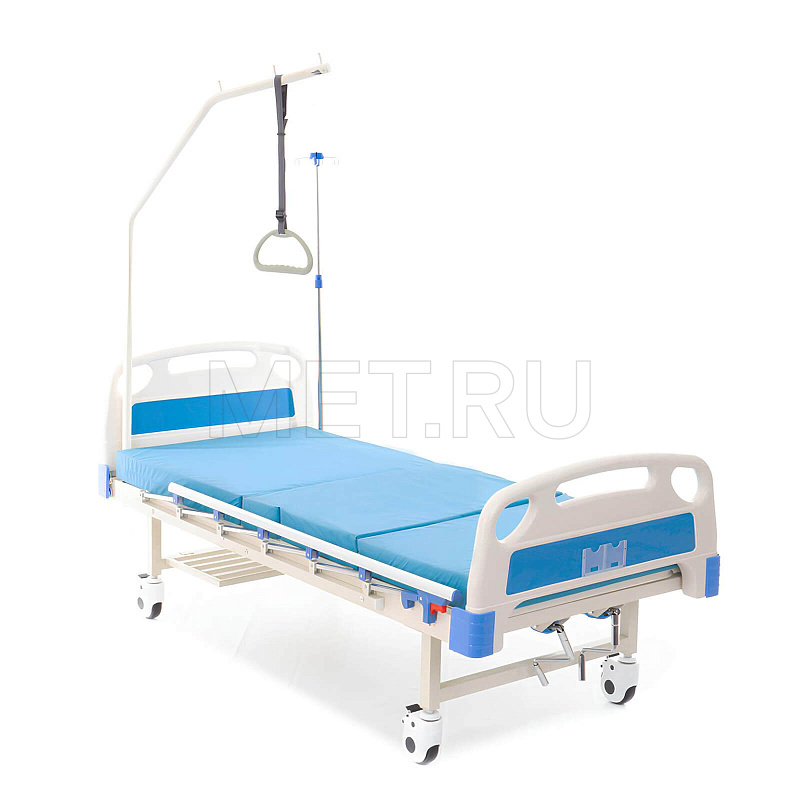 Y MET DM-370 Медицинская кровать механическая четырехсекционная с вставками из ABS-пластика МЕТ