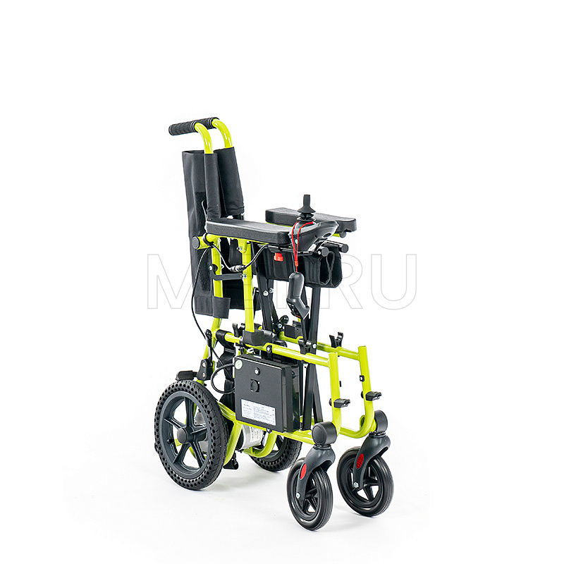 MET Compact 15 Суперлегкая электроколяска, складная, с пультом ДУ для сопровождающих лиц MET