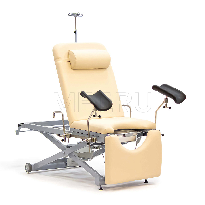 МЕТ KR 16 Гинекологическое кресло-кровать с электроприводом и со стулом для врача в комплекте MET
