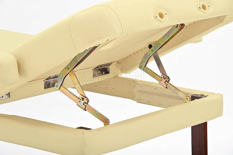 FIX-1A Стол массажный стационарный с рамой из бука, бежевый МЕТ