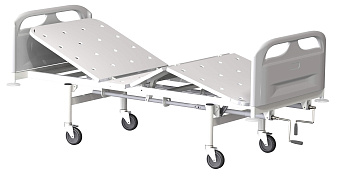 Кровать четырехсекционная винтовая на колесах