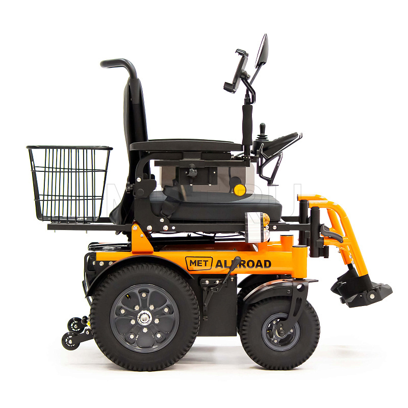 MET ALLROAD Кресло-коляска с электроприводом, в комплекте с корзиной и светодиодными фарами от производителя