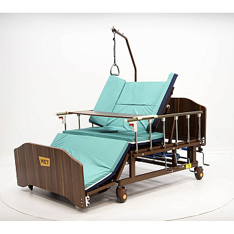 Механическая медицинская кровать для ухода за лежачими больными с  переворотом и туалетом, ширина ложа 120 см!