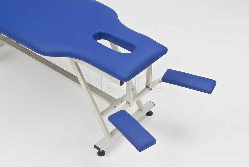 FIX-МТ1 Массажный стол стационарный, сталь с синей обивкой МЕТ