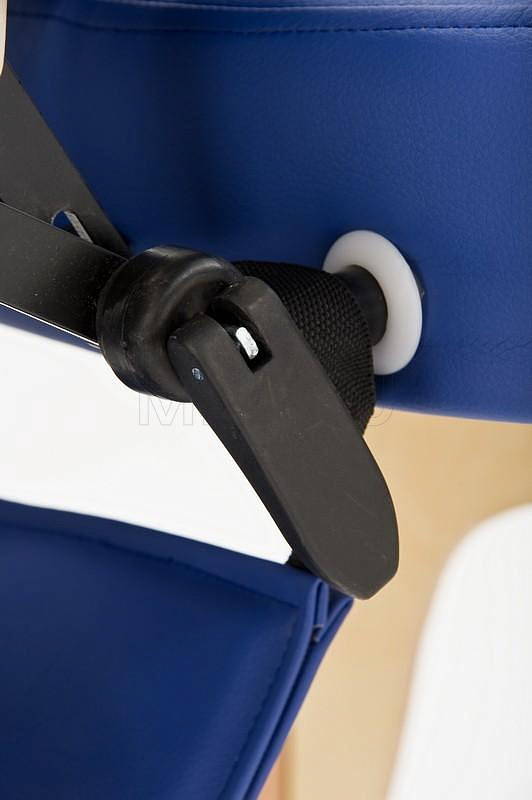 Wendermann Wood Oval Массажный складной стол с рамой из бука, синий MET