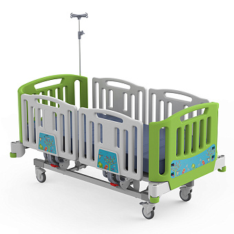 Детская функциональная кровать с винтовыми регулировками и положением TR на газлифтах