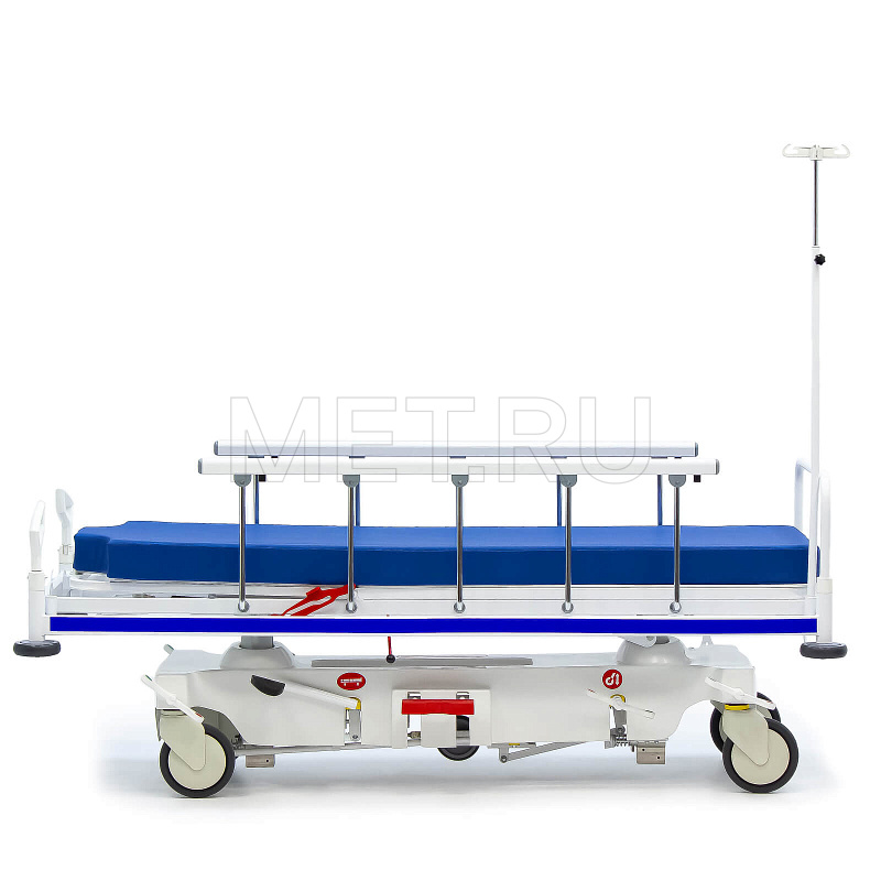 МЕТ TB-160 Тележка-каталка для перевозки больных с гидравлической системой регулировки высоты MET