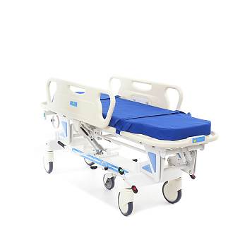 Тележка-каталка для перевозки больных с регулировкой высоты ГИДРОПРИВОДОМ