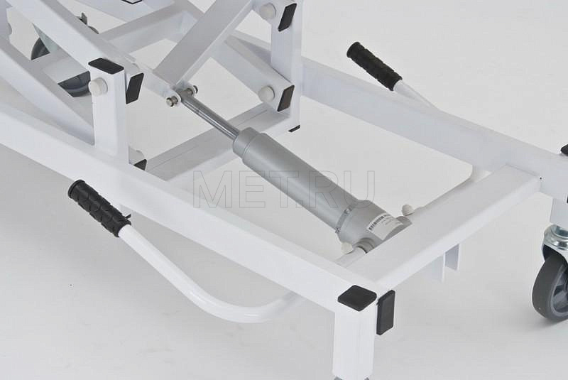 КСМ -ТБВП-03 (бежевая) Тележка для перевозки больных с регулировкой тренделенбурга и ренгенопрозрачной секцией