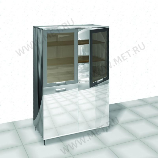 МЕТ -88 (100*50*165,5) Шкаф двухдверный на ножках от производителя