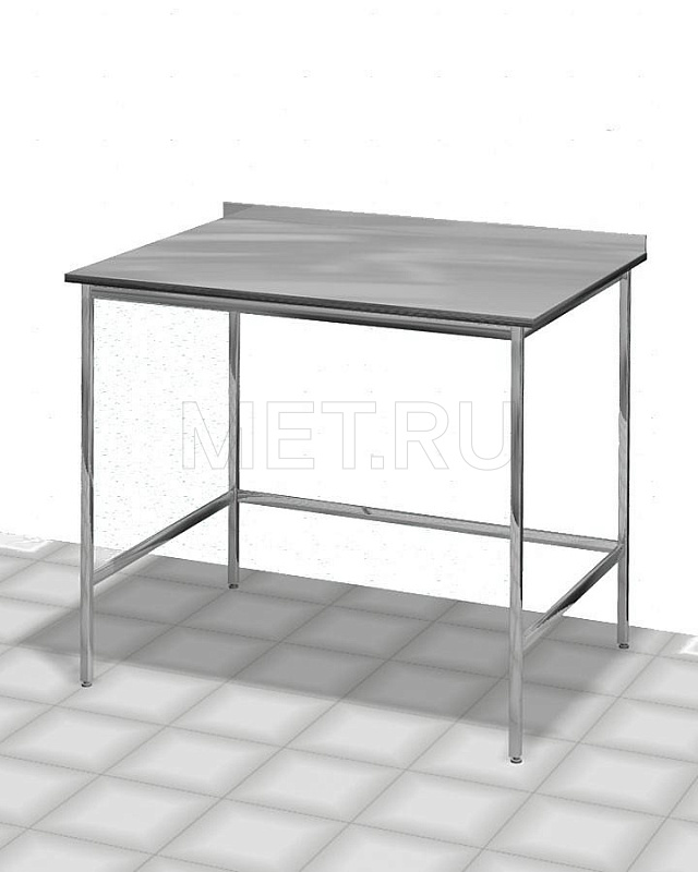 МЕТ AT-B64.6 Стол медицинский технологический с одной столешницей с отбортовкой нерж. от производителя