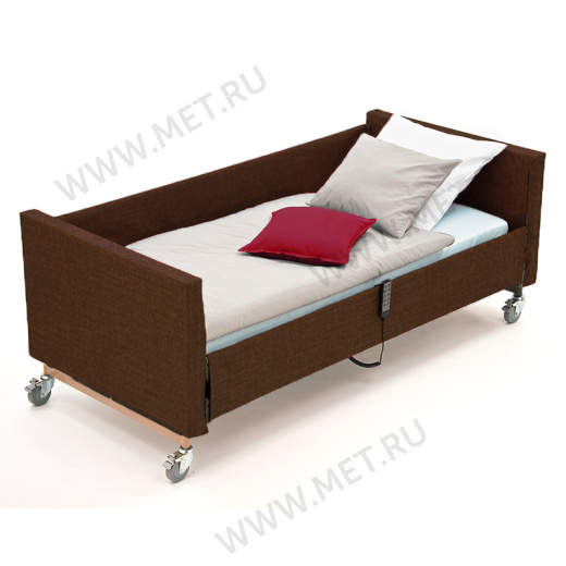 MET TERNA COLOR Кровать медицинская функциональная в текстильном чехле, цвет коричневый от производителя