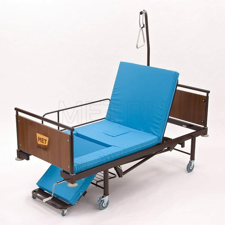 КМФ 942 ПЕРЕВОРОТ с/у левостороннее Кровать функциональная медицинская с функцией переворота и сан.оснащением MET