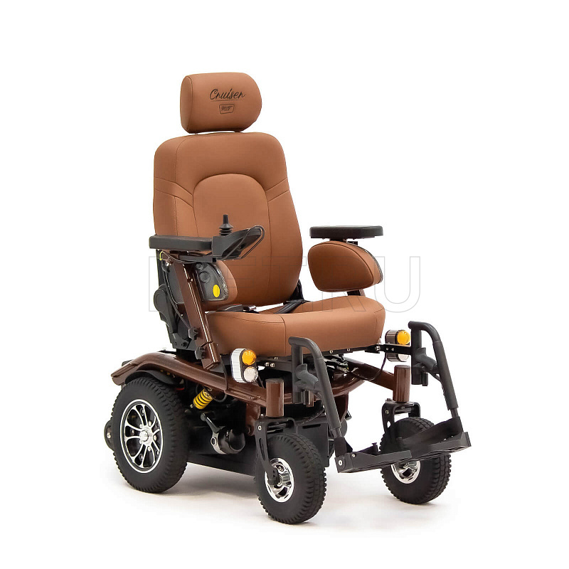 MET CRUISER 21 Кресло-коляска электрическая с сиденьем автомобильного типа коричневого цвета